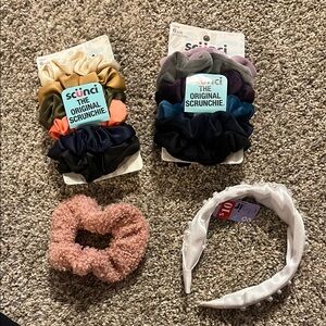Scunci Multicolor Scrunchie and Headband Set